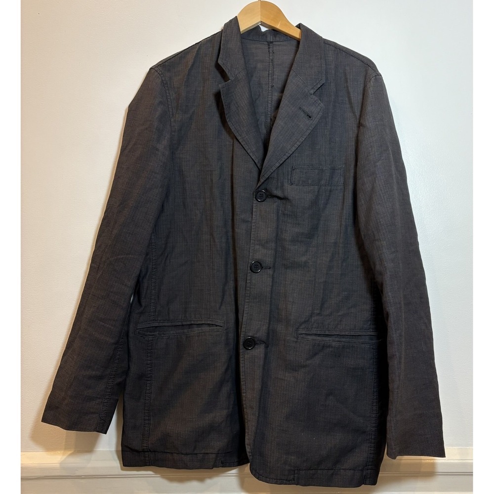 Coolhunting People Mens 50 Charcoal Grey Unstructured 3-Button Blazer Jacket L